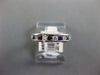 .48CT DIAMOND & AAA SAPPHIRE 18K WHITE GOLD ROUND SEMI ETERNITY ANNIVERSARY RING