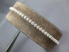 ESTATE 1.19CT DIAMOND 14K WHITE GOLD 3D CLASSIC ROUND ADJUSTABLE TENNIS BRACELET