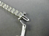 ESTATE WIDE 3.45CT DIAMOND 14KT WHITE GOLD 3D TWO ROW CHANNEL TENNIS BRACELET