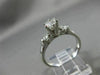ESTATE .84CT DIAMOND 14KT WHITE GOLD PAST PRESENT FUTURE ENGAGEMENT RING #20723