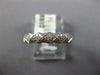 ESTATE .14CT DIAMOND 18KT WHITE GOLD MATTE & SHINY SQUARE PAVE ANNIVERSARY RING