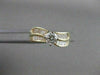 ESTATE 1.03CTW DIAMOND 14KT WHITE YELLOW GOLD SWIRL ROUND ENGAGEMENT RING #20725