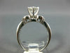 ESTATE 1.89CT DIAMOND 18KT WHITE GOLD 3D ROUND & BAGUETTE ENGAGEMENT RING #1835