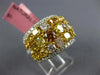 4.80CT WHITE & MULTI COLOR DIAMOND 18KT 2 TONE GOLD MULTI SHAPE ANNIVERSARY RING