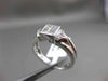 ESTATE .38CT PRINCESS & ROUND CUT DIAMOND 18KT WHITE GOLD FRIENDSHIP RING #18277