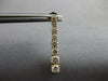ESTATE LARGE 1.5CT DIAMOND 14KT YELLOW GOLD ROUND JOURNEY FLEXIBLE BAR HANGING EARRINGS
