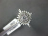 ESTATE .66CT DIAMOND 14KT WHITE GOLD ROUND & MARQUISE FLOWER SNOWFLAKE FUN RING