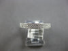 ESTATE .30CT DIAMOND 14KT WHITE GOLD CLASSIC 2 ROW PAVE WEDDING ANNIVERSARY RING