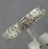 ESTATE .40CT DIAMOND 18KT WHITE GOLD 3D ETERNITY WEDDING ANNIVERSARY RING #1185
