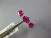 1.18CT DIAMOND & AAA RUBY 18K WHITE GOLD 3D OVAL & ROUND 3 STONE ANNIVERSARY ING