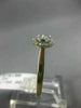 ESTATE .26CT DIAMOND 14KT YELLOW GOLD CLUSTER FILIGREE HALO FRIENDSHIP LOVE RING