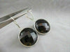 ANTIQUE 55CT CIRCLE HANGING ONYX 14KT WHITE GOLD EARRINGS AMAZING!!!!!!!!!!!!!!!
