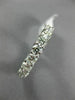 ESTATE 3.5CT DIAMOND 14K WHITE GOLD 3D SHARED PRONG ETERNITY WEDDING RING 21838