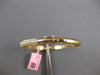 WIDE 2.08CT DIAMOND 14KT YELLOW GOLD 3D 3 ROW SEMI ETERNITY LOVE BANGLE BRACELET