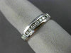 ESTATE WIDE .25CT DIAMOND 14KT WHITE GOLD 7 STONE WEDDING ANNIVERSARY RING #1198
