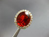 LARGE 6.29CT DIAMOND & AAA FIRE OPAL 14KT YELLOW GOLD INFINITY ENGAGEMENT RING