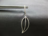 ESTATE .56CT DIAMOND 18KT WHITE GOLD 3D CLASSIC LEAF HANGING EARRINGS
