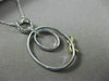 ESTATE LARGE .52CT WHITE & FANCY YELLOW DIAMOND 18K 2 TONE GOLD OVAL BOW PENDANT