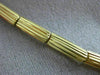 ESTATE WIDE 1.65CT DIAMOND 18KT TRI COLOR GOLD GRADUATING BAMBOO NECKLACE #21430