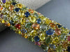 ESTATE MASSIVE 61.34CT DIAMOND & MULTI COLOR SAPPHIRE 18KT YELLOW GOLD BRACELET