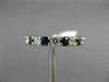 ESTATE 2.82CT ROUND DIAMOND & AAA SAPPHIRE 14KT WHITE GOLD ETERNITY RING #22274