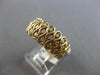 ESTATE LARGE .82CT DIAMOND 14K YELLOW GOLD MULTI INFINITY 3 ROW ANNIVERSARY RING