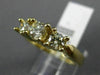 ESTATE 1.0CT DIAMOND 14KT YELLOW GOLD 3D CLASSIC ROUND 3 STONE ENGAGEMENT RING