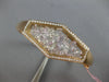 LARGE 3.06CT DIAMOND 18KT ROSE GOLD 3D HEXAGON FLOATING FUN CUFF BANGLE BRACELET