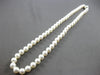 ESTATE AAA SOUTH SEA PEARL 14KT WHITE GOLD 3D CLASSIC 8MM LOVE NECKLACE #27887