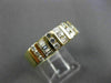 ESTATE WIDE .85CT BAGUETTE & ROUND DIAMOND 14K YELLOW GOLD ANNIVERSARY RING 3821