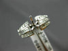 ANTIQUE .90CT DIAMOND 14KT WHITE GOLD FILIGREE SEMI MOUNT ENGAGEMENT RING #9872