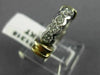 ESTATE .4CT DIAMOND 14K TWO TONE GOLD SEMI BEZEL WEDDING ANNIVERSARY RING #21318