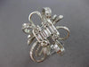 EXTRA LARGE 4.95CT DIAMOND 18KT WHITE GOLD 3D ROUND & BAGUETTE ENGAGEMENT RING