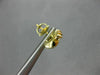 ESTATE .32CT DIAMOND 14KT YELLOW GOLD 3D CLASSIC SEA HORSE STUD EARRINGS #16772