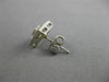 ESTATE .51CT DIAMOND 14KT WHITE GOLD 3D SQUARE CLUSTER HALO STUD EARRINGS #19054