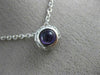 ESTATE .89CT DIAMOND & AAA AMETHYST 14K WHITE GOLD 3D HANDCRAFTED PENDANT #7102