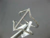 ESTATE WIDE .27CT DIAMOND 14KT WHITE GOLD 3D DOUBLE ANCHOR V SHAPE FUN LOVE RING