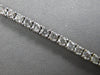 7.34CT SALT & PEPPER DIAMOND 14KT WHITE GOLD 3D ROUND ETERNITY TENNIS BRACELET