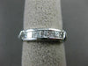 ESTATE 1.29CT PRINCESS & BAGUETTE DIAMOND 14KT WHITE GOLD ANNIVERSARY RING #1213