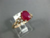 1.15CT DIAMOND & AAA RUBY 14KT ROSE GOLD 3D OVAL & ROUND CLASSIC ENGAGEMENT RING