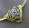 ESTATE 2.25CT DIAMOND 14K WHITE & YELLOW GOLD HEART SLIDE NECKLACE BEAUTIFUL 305