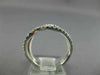 ESTATE WIDE .95CT DIAMOND 18K WHITE GOLD 3D MULTI WAVE HORSE SHOE LUCKY FUN RING