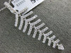 ESTATE LARGE .65CT DIAMOND 18KT WHITE GOLD 3D FLEXIBLE LEAF FUN LOVE PENDANT