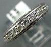 WIDE 2.7CT DIAMOND 14K WHITE GOLD ROUND 3D ETERNITY WEDDING ANNIVERSARY RING 990