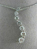 ESTATE .92CT ROUND DIAMOND 14KT WHITE GOLD CLASSIC JOURNEY FLOATING PENDANT #353