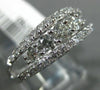 ESTATE 1CT DIAMOND 14KT WHITE GOLD CLASSIC 5 STONE DOUBLE ROW ANNIVERSARY RING