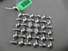 ESTATE EXTRA LARGE .96CT DIAMOND 18KT WHITE GOLD 3D CRISS CROSS SQUARE PENDANT