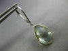 6.0CT AAA GREEN AMETHYST 14KT WHITE GOLD PEAR SHAPE LEVER BACK HANGING EARRINGS