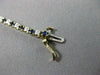 ESTATE 1.35CT DIAMOND & AAA SAPPHIRE 14K W&Y GOLD SQUARE TENNIS BRACELET 22378