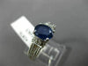 ESTATE 2.24CT DIAMOND & SAPPHIRE 14KT WHITE GOLD FILIGREE ENGAGEMENT RING #2876